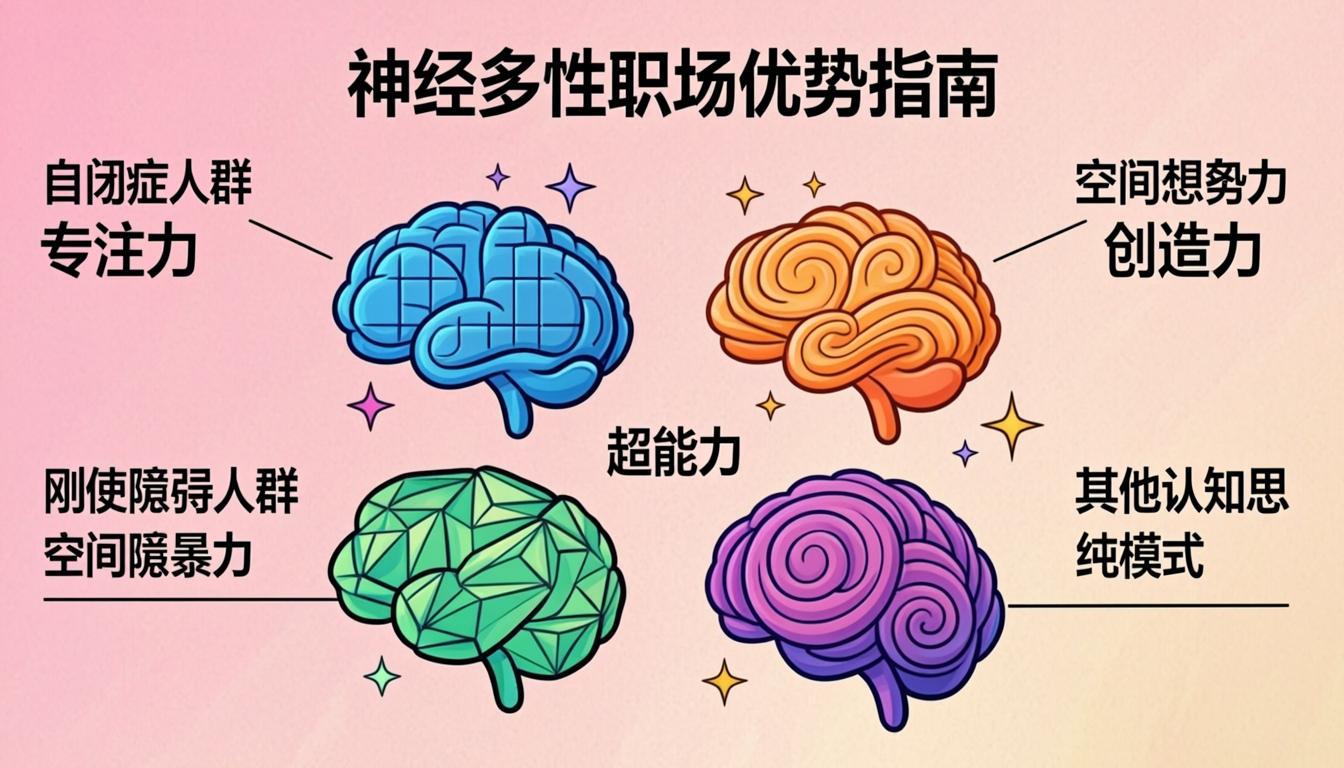A diverse team illustration highlighting different minds and complementary ways of working.
